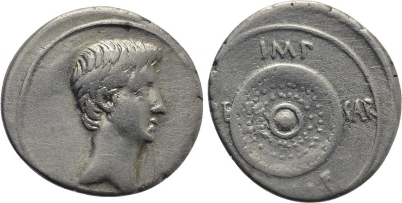 OCTAVIAN. Denarius (35/4 BC). Mint in Spain or northern Italy, or traveling with...