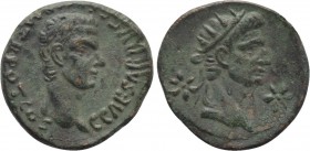 CALIGULA with DIVUS AUGUSTUS (37-41). Base Fourrée Denarius. Imitating Lugdunum.