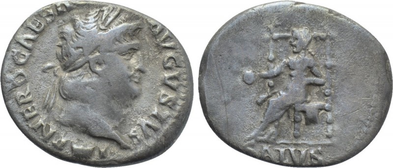 NERO (54-68). Denarius. Rome. 

Obv: IMP NERO CAESAR AVGVSTVS. 
Laureate head...