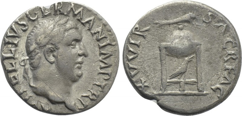 VITELLIUS (69). Denarius. Rome. 

Obv: A VITELLIVS GERMAN IMP TR P. 
Laureate...