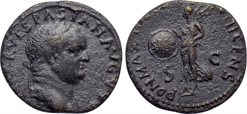 VESPASIAN (69-79). Ae Semis. Uncertain mint, possibly Ephesus. 

Obv: IMP CAES...