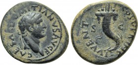 DOMITIAN (Caesar, 69-81). Ae Semis. Uncertain mint, possibly Ephesus.