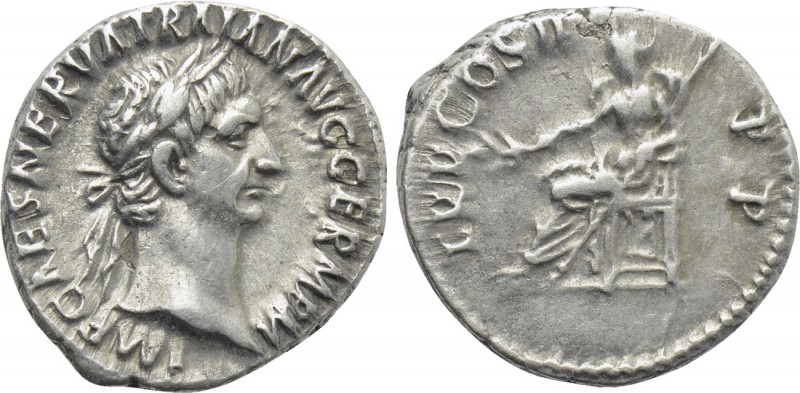 TRAJAN (98-117). Denarius. Rome. 

Obv: IMP CAES NERVA TRAIAN AVG GERM P M. 
...