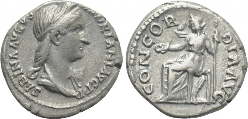 SABINA (Augusta, 128-137). Denarius. Rome. 

Obv: SABINA AVGVSTA HADRIANI AVG ...