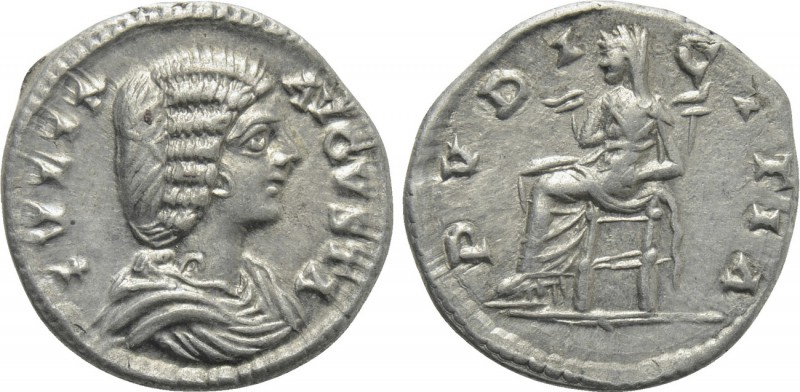 JULIA DOMNA (Augusta, 193-211). Denarius. Laodikeia. 

Obv: IVLIA AVGVSTA. 
D...