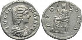 JULIA DOMNA (Augusta, 193-211). Denarius. Laodikeia.