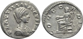 PLAUTILLA (Augusta, 202-205). Denarius. Laodikeia.