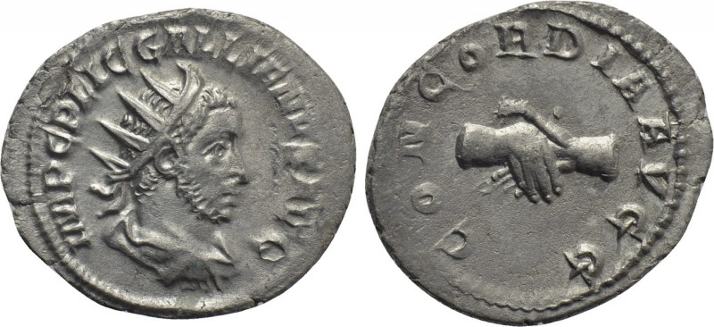 GALLIENUS (253-268). Antoninianus. Rome. 

Obv: IMP C P LIC GALLIENVS AVG. 
R...