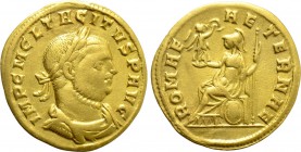 TACITUS (275-276). Aureus. Siscia.