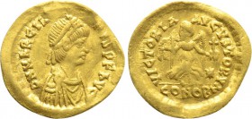 MARCIAN (450-457). GOLD Tremissis. Constantinople.