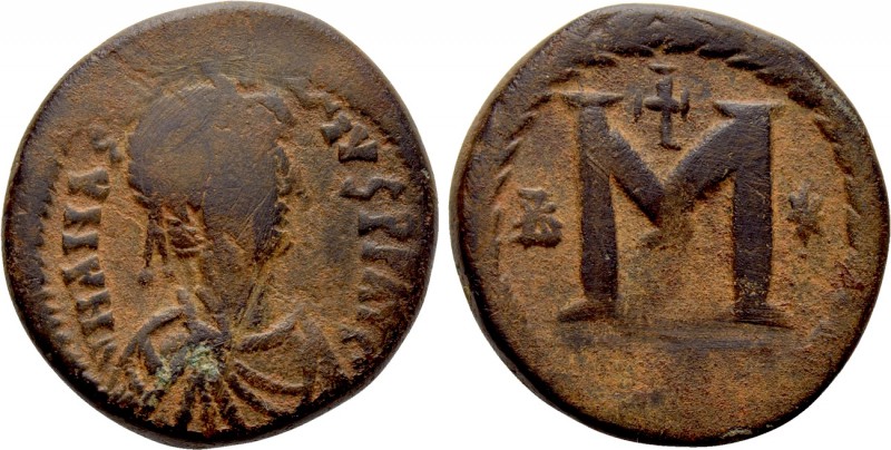 ANASTASIUS I (491-518). Follis. Uncertain mint, most likely Constantinople.

O...