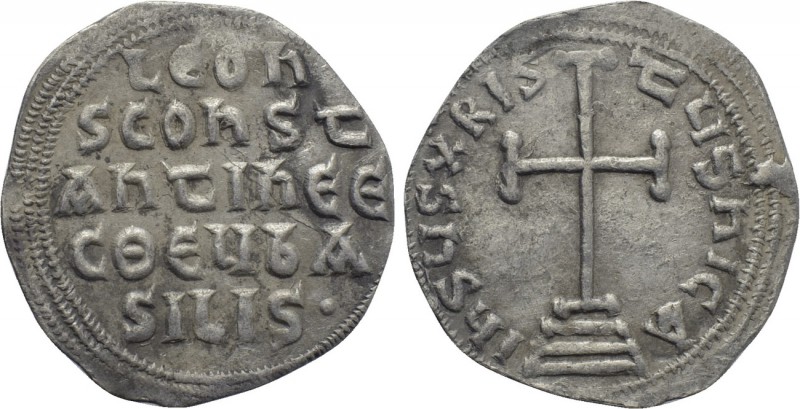 LEO III THE ISAURIAN with CONSTANTINE V (717-741). Miliaresion. Constantinople. ...