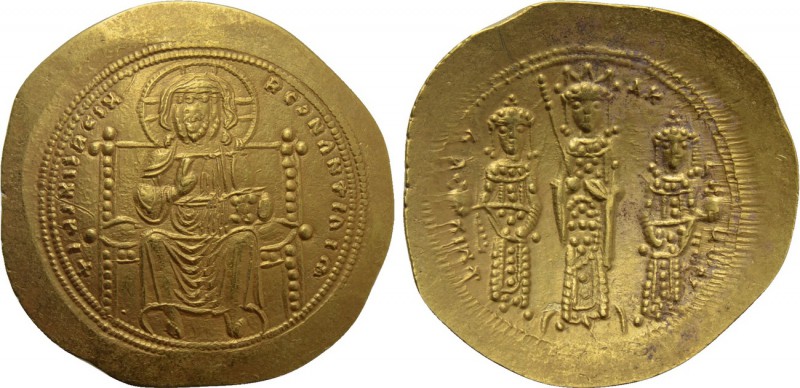EUDOCIA with MICHAEL VII DUCAS and CONSTANTIUS (1067). GOLD Histamenon Nomisma. ...