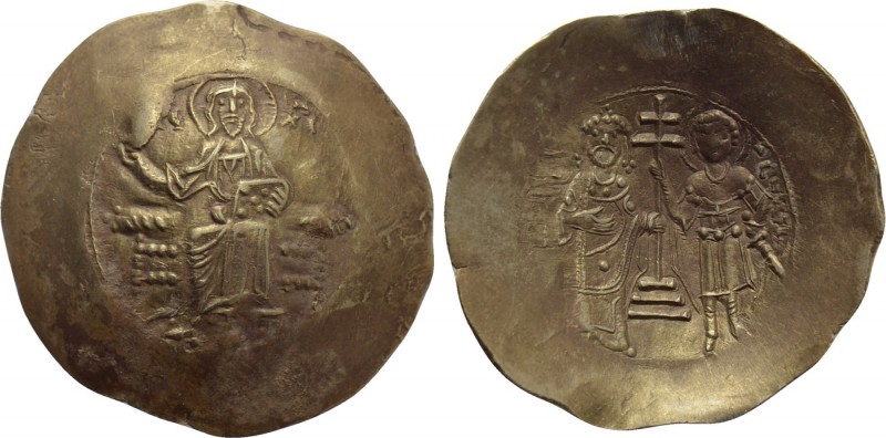 JOHN II COMNENUS (1118-1143). EL Aspron Trachy Nomisma. Thessalonica. 

Obv: I...