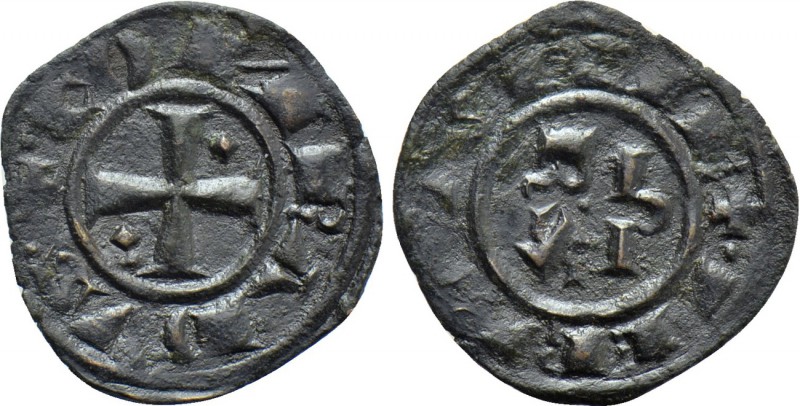 ITALY. Sicily. Corrado I (1250-1254). BI Denaro. Messina. 

Obv: + COИRADVS. ...