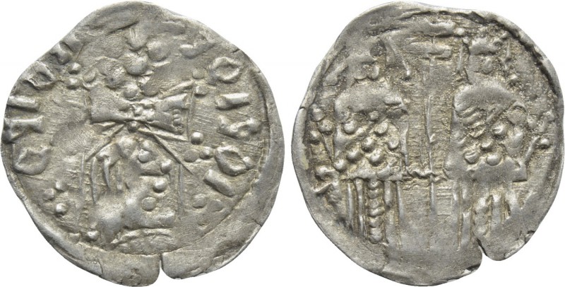 SERBIA. Stefan Uroš V (1355-1371). Dinar. 

Obv: Two crowned figures standing ...