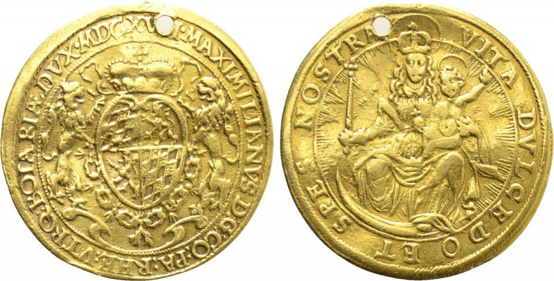 GERMANY. Bayern. Maximilian I (1598-1623). GOLD 2 Ducats (1618). 

Obv: MAXIMI...