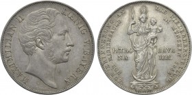 GERMANY. Bayern. Maximilian II Joseph (1848-1864). Doppelgulden (1855). München.