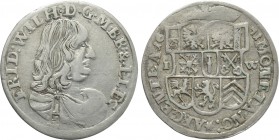 GERMANY. Brandenburg-Preußen. Friedrich Wilhelm (1640-1688). 1/3 Taler (1671-IW). Minden.