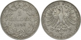GERMANY. Frankfurt. Free City (1845). Gulden.