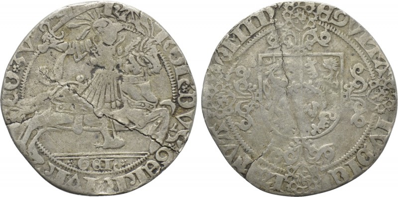 LOWLANDS. Gelderland. Karel van Egmond (1492-1538). Snaphaan. 

Obv: Knight, h...
