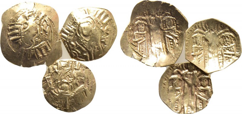 3 Byzantine GOLD Hyperpyra. 

Obv: .
Rev: .

. 

Condition: See picture....
