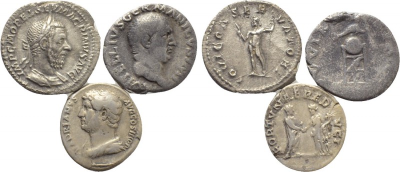 3 Rare Roman Coins. 

Obv: .
Rev: .

. 

Condition: See picture.

Weigh...