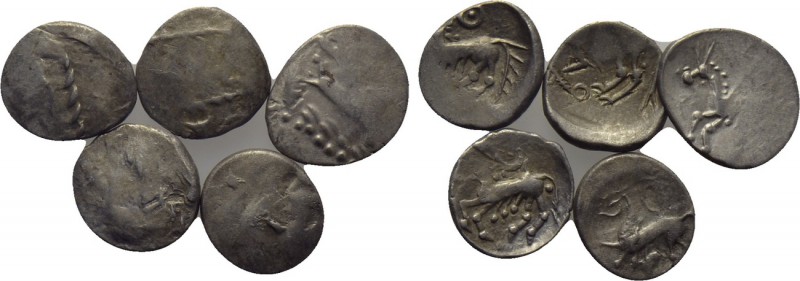 5 Celtic Drachms. 

Obv: .
Rev: .

. 

Condition: See picture.

Weight:...