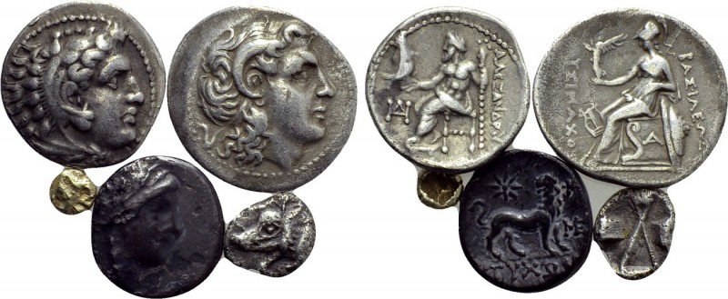 5 Greek Coins. 

Obv: .
Rev: .

. 

Condition: See picture.

Weight: g....