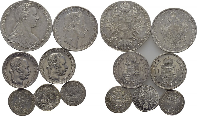 7 Austrian Coins. 

Obv: .
Rev: .

. 

Condition: See picture.

Weight:...