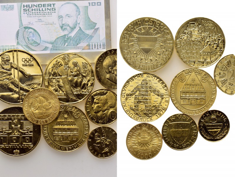 8 Gilted Austrian Silver Coins. 

Obv: .
Rev: .

.

115.25 gr. Silver 
...