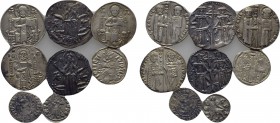 8 Medieval Coins.