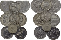 9 German Coins.