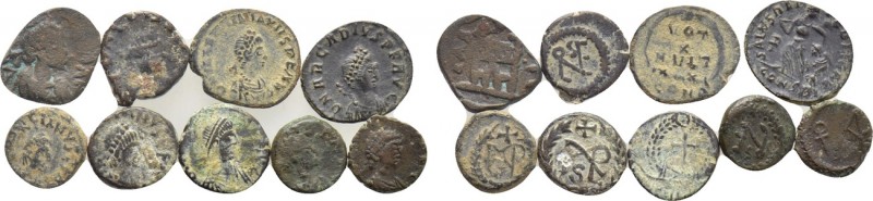 9 Late Roman Nummi.

Obv: .
Rev: .

.

Condition: See picture.

Weight:...