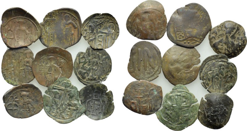 9 Palaeologean Coins. 

Obv: .
Rev: .

. 

Condition: See picture.

Wei...
