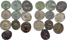 10 Coins of Valerian and Family.