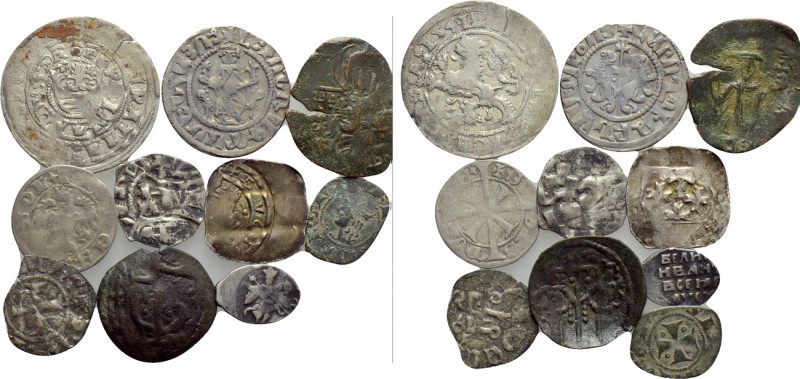10 Medieval Coins. 

Obv: .
Rev: .

. 

Condition: See picture.

Weight...