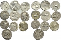 10 Roman Republican Denari.