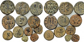 12 Roman, Byzantine and Medieval Coins.