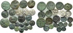 22 Greek Coins.