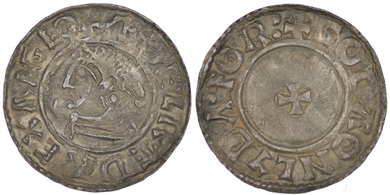 England. Aethelred II. 978-1016. AR Penny (19mm, 1.23g, 10h). Last Small Cross t...
