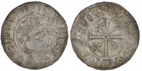 England. William II Rufus. 1087-1100. AR Penny (20mm, 1.36g, 11h). Profile type (BMC I). Northampton mint; moneyer Saewine. Struck circa 1086-1089. +P...