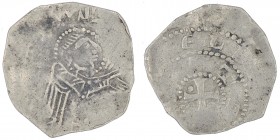 Germany. Adalbero III of Luxembourg, Bishop of Metz. (1047-1072). AR denier (17mm, 0.92 g). Metz Mint. Struck 1055-1064. [+AD]ELB[EROEP/S], inside [ME...
