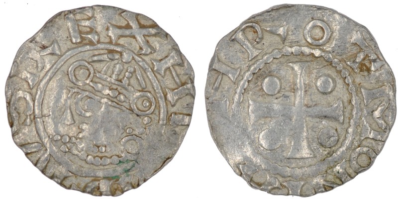 Germany. Duchy of Saxony. Heinrich II 1002-1024. AR Denar (16mm, 1.36g). Dortmun...