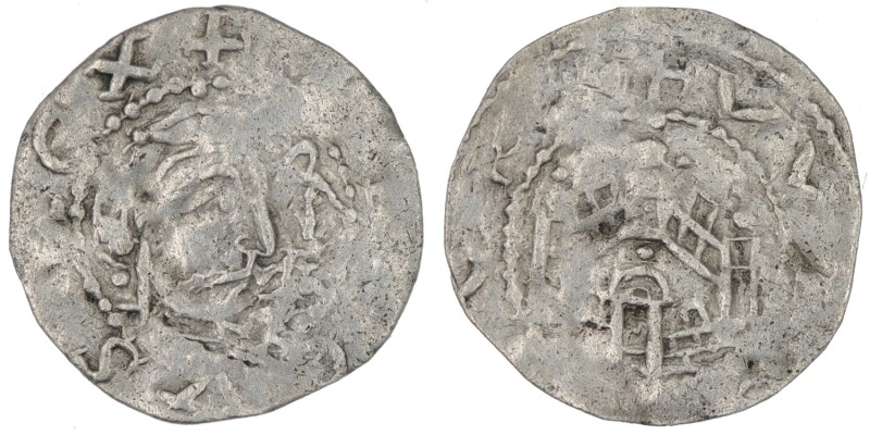 Germany. Duchy of Franconia. Heinrich IV 1056-1106. AR Denar (16mm, 0.55g). Würz...