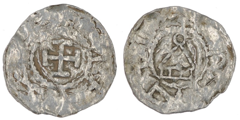 Germany. Konstanz. Otto III to Heinrich II 983-1002-1024. AR Denar (18mm, 1.01g)...
