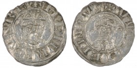 The Netherlands. Groningen. Wilhelm 1054-1076. AR Denar (18mm, 0.54g). HENRICVSRE+, crowned bust facing / +VVIIHEINIVS, head right. Ilisch 18.9; Dbg 5...