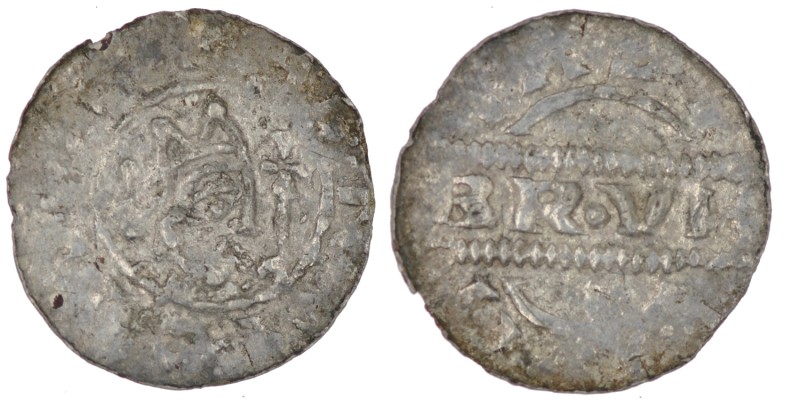 The Netherlands. Friesland. Bruno III 1038-1057. AR Denar (16mm, 0.54g). Dokkum ...