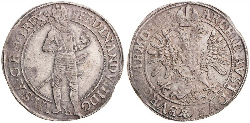 FERDINAND II (1619 - 1637)&nbsp;
1 Thaler, 1623, 29g, Praha. Hal 741&nbsp;

V...