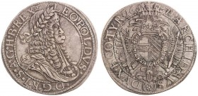 LEOPOLD I (1657 - 1705)&nbsp;
1 Thaler, 1670, 28,58g, Wien. Her 587&nbsp;

VF | VF